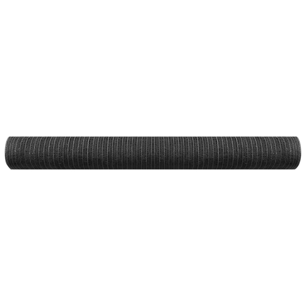 Red de privacidad HDPE gris antracita y blanco 1x10 m 150 g/m²