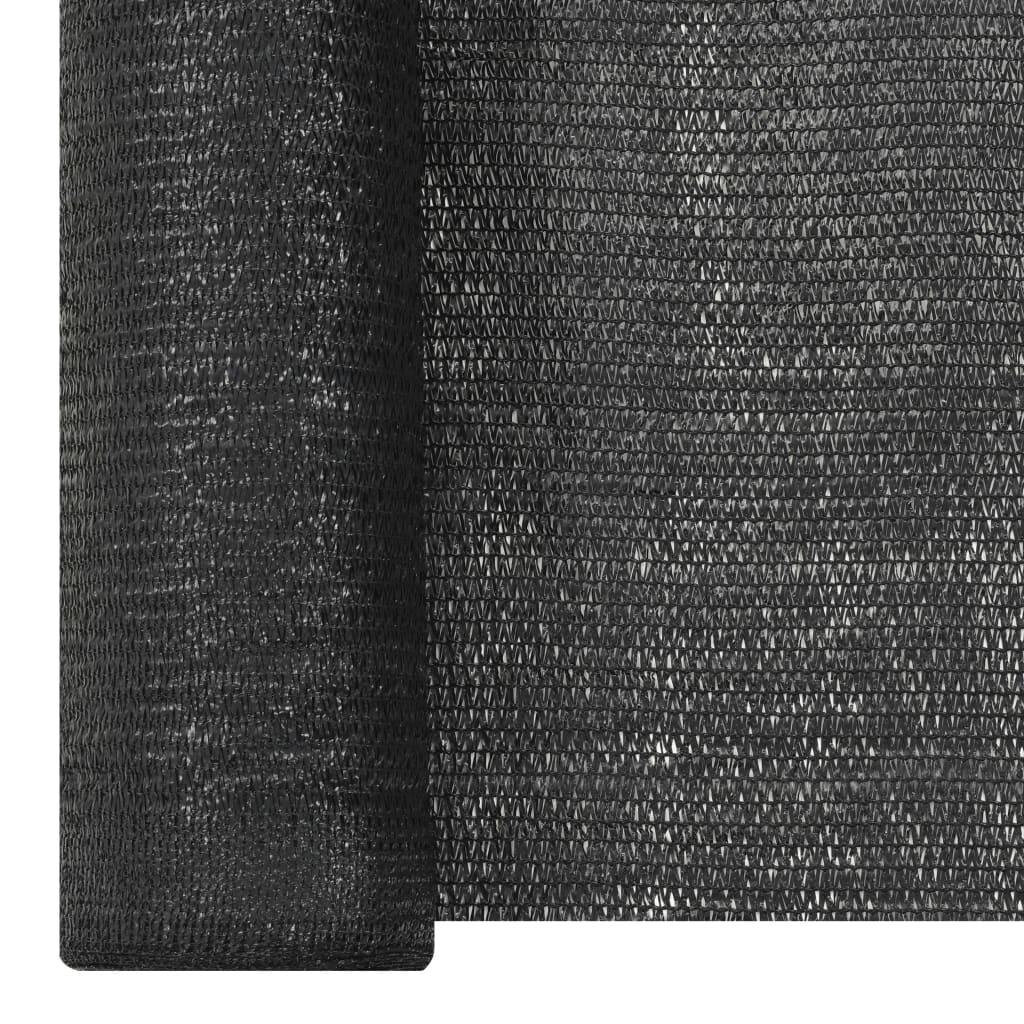 Red de privacidad HDPE gris antracita y blanco 1x10 m 150 g/m²