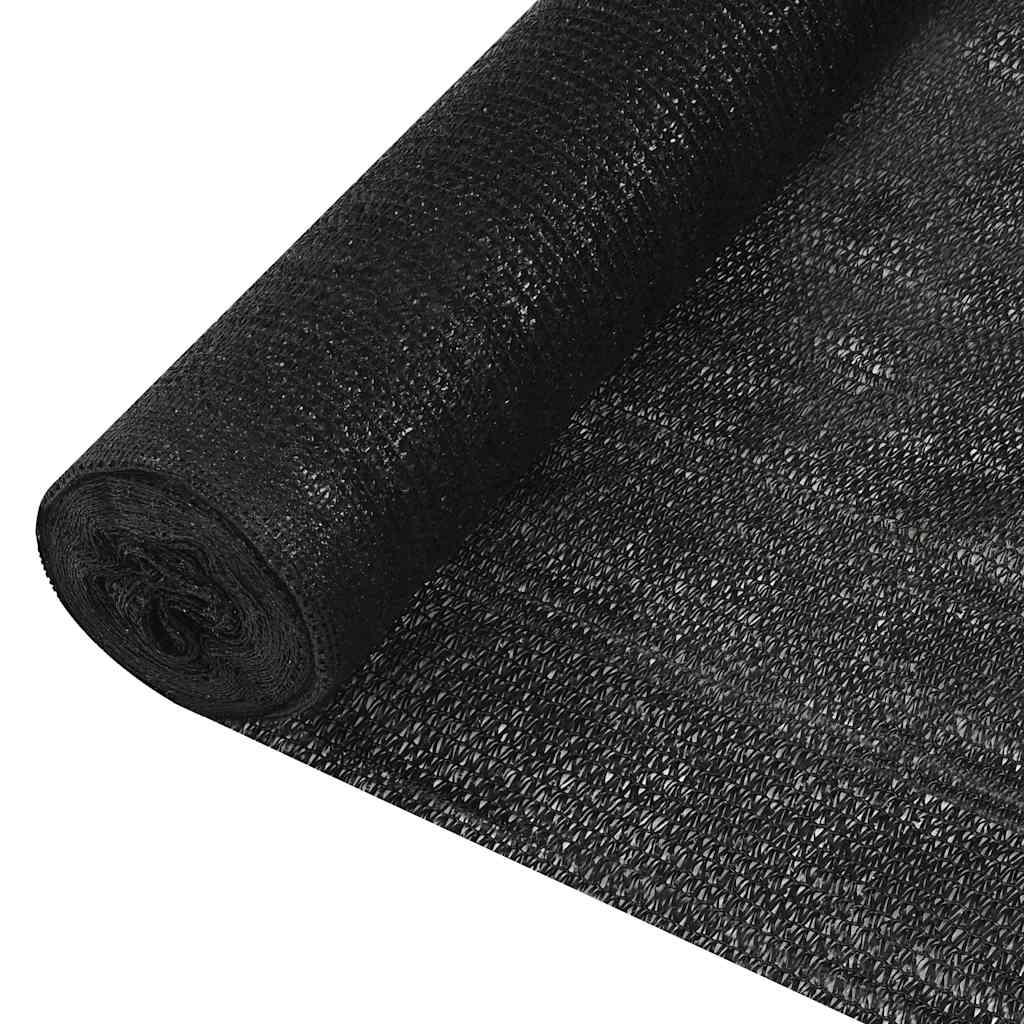 Red de privacidad HDPE gris antracita y blanco 1x10 m 150 g/m²