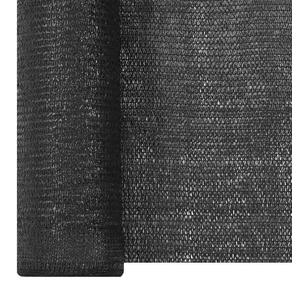 Red de privacidad HDPE gris antracita y blanco 1x10 m 150 g/m²