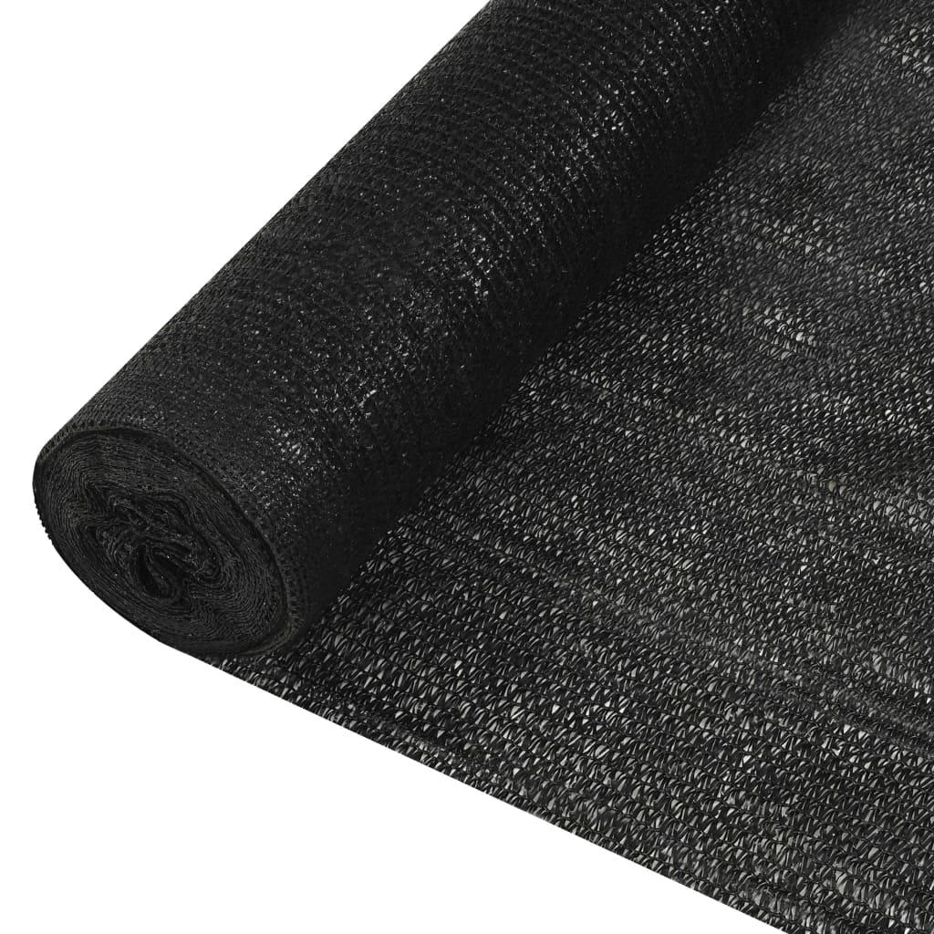 Red de privacidad HDPE gris antracita y blanco 1x10 m 150 g/m²