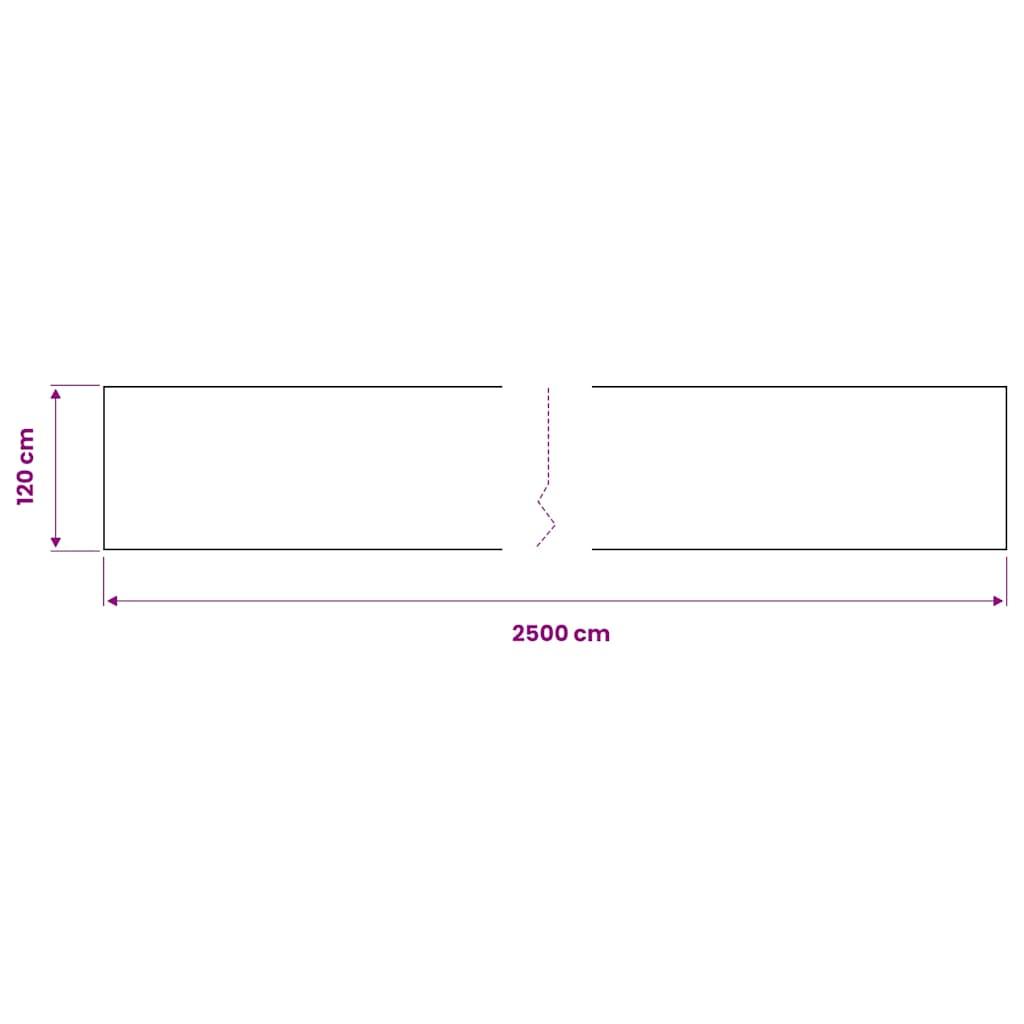 Red de privacidad HDPE gris antracita y blanco 1x10 m 150 g/m²