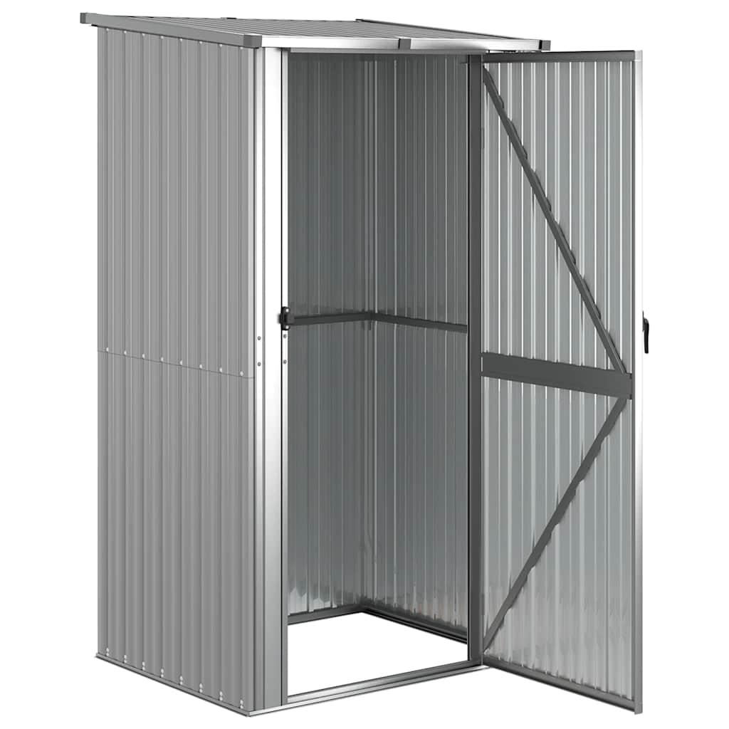 Cobertizo jardín acero galvanizado antracita 118,5x97x209,5 cm