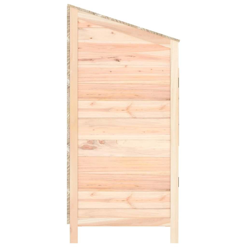 Cobertizo de jardín madera de abeto maciza blanco 102x52x112 cm