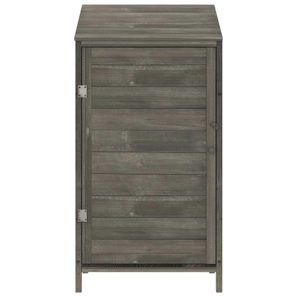 Cobertizo de jardín madera abeto maciza antracita 102x52x112 cm