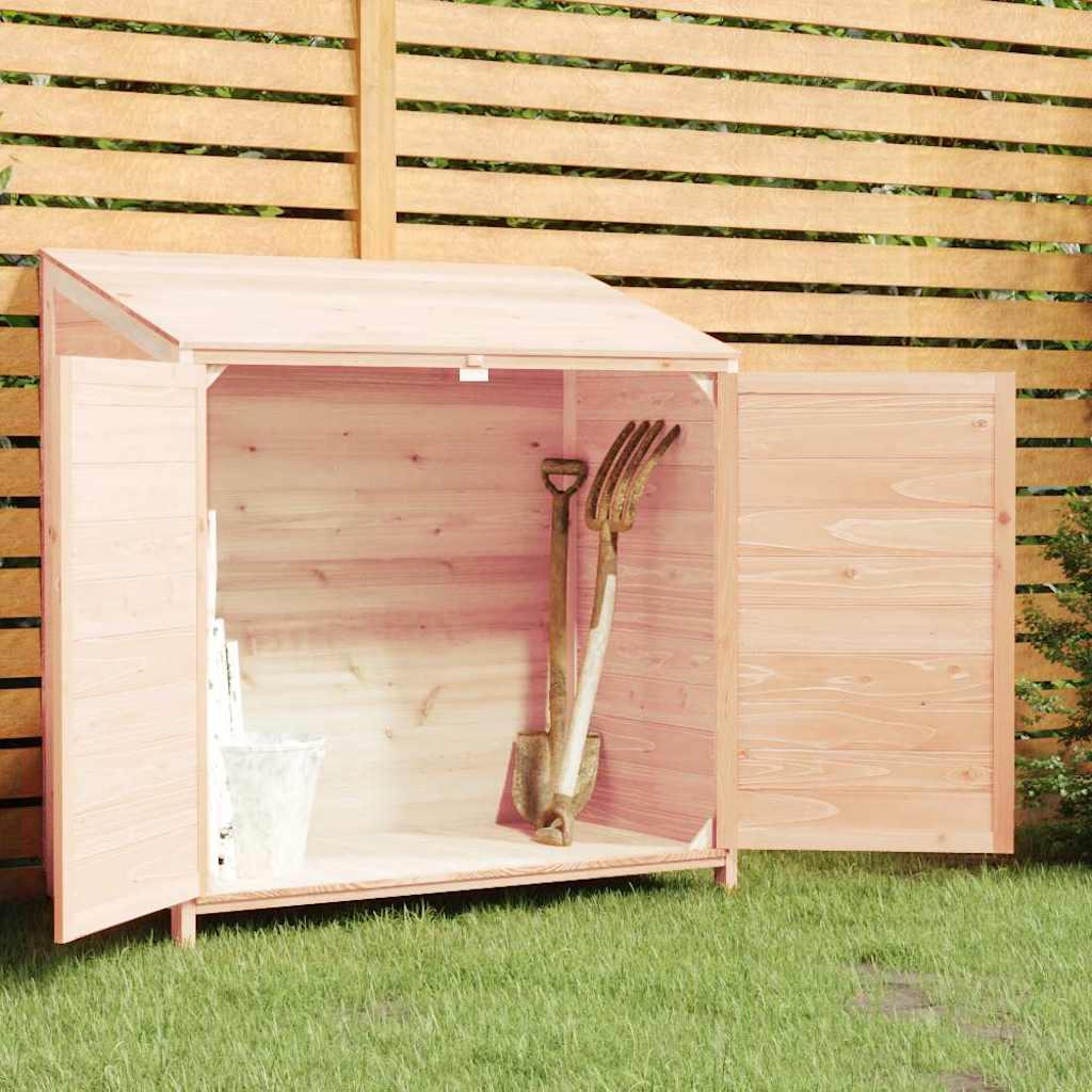 Cobertizo de jardín madera de abeto maciza blanco 102x52x112 cm