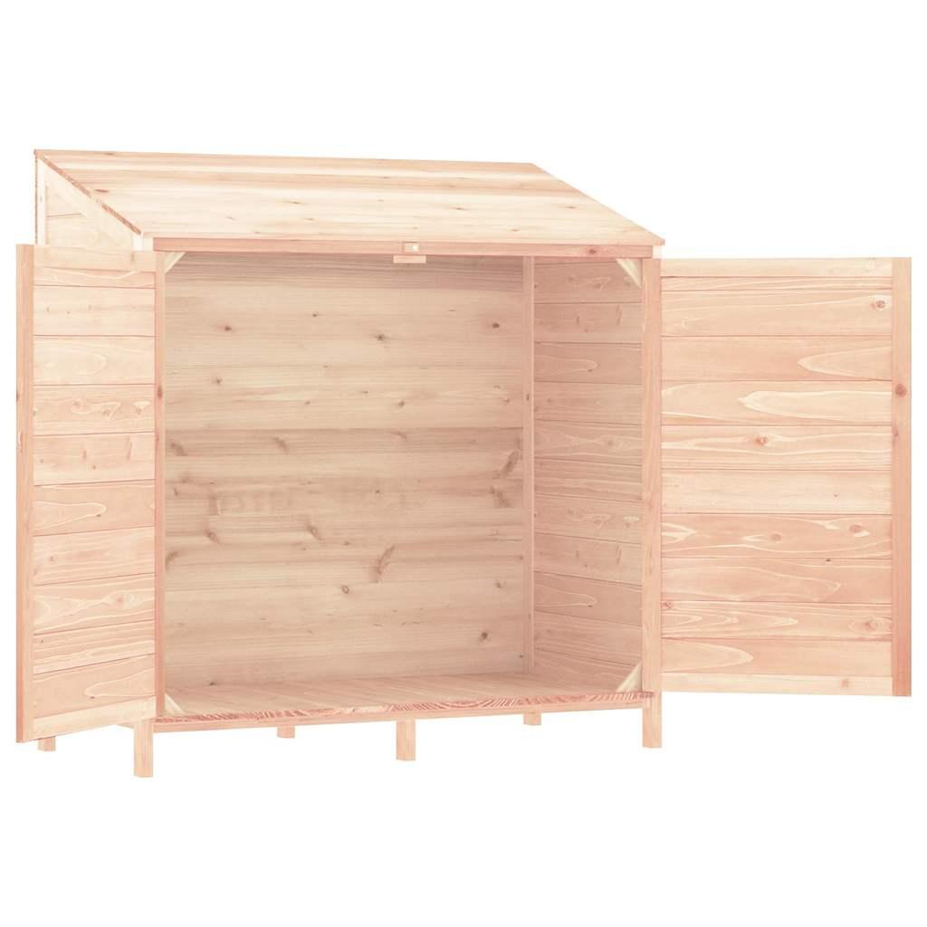 Cobertizo de jardín madera de abeto maciza blanco 102x52x112 cm