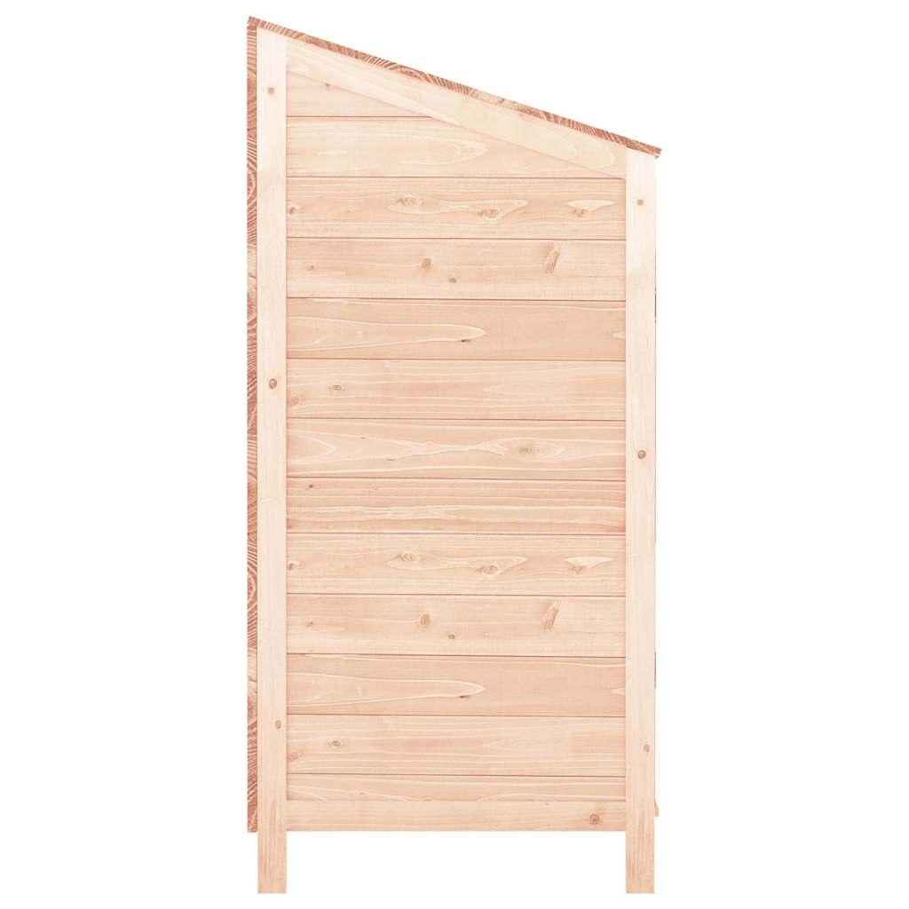 Cobertizo de jardín madera de abeto maciza blanco 102x52x112 cm