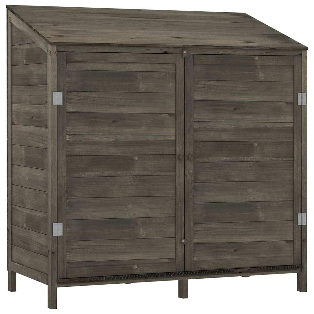 Cobertizo de jardín madera de abeto maciza blanco 102x52x112 cm