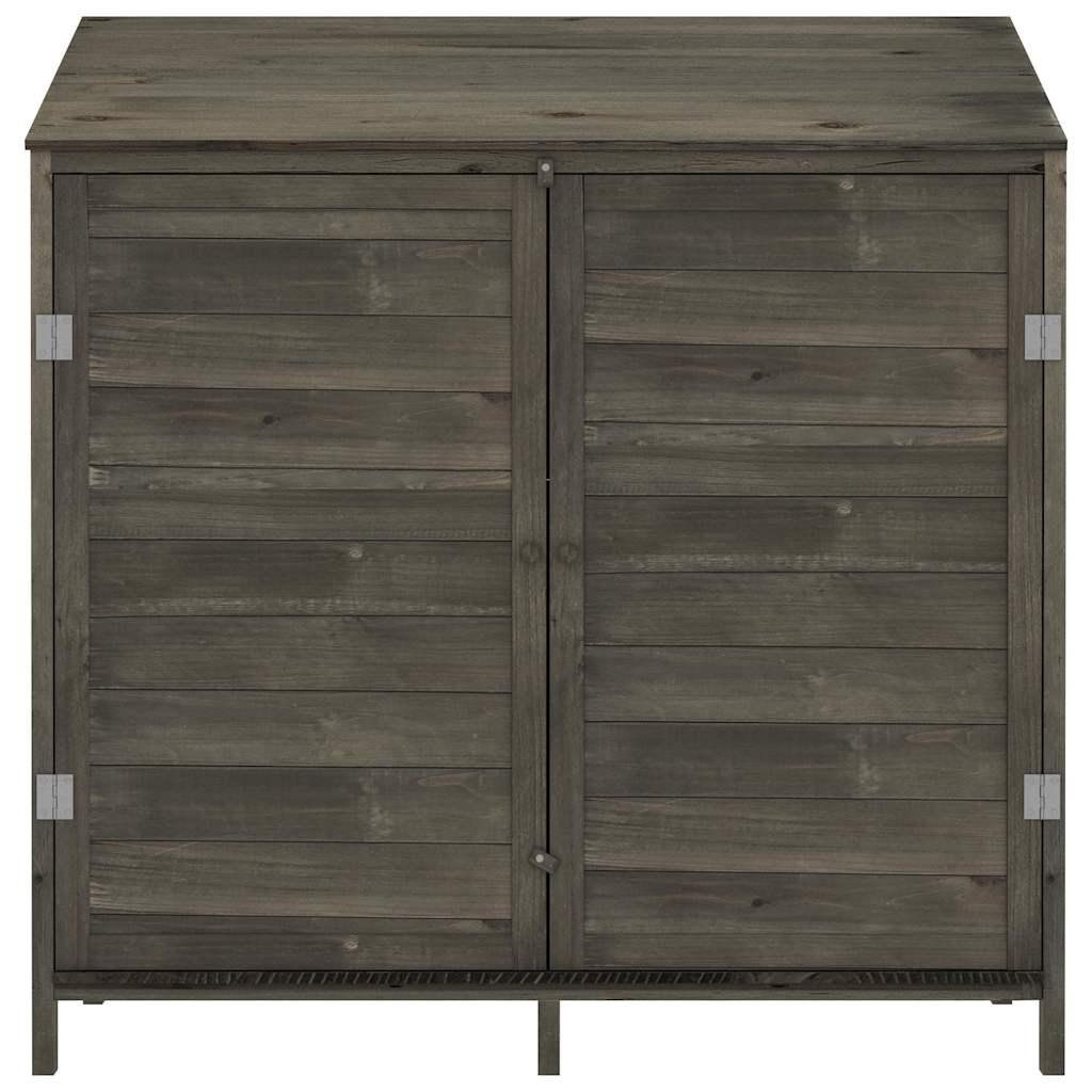 Cobertizo de jardín madera de abeto maciza blanco 102x52x112 cm