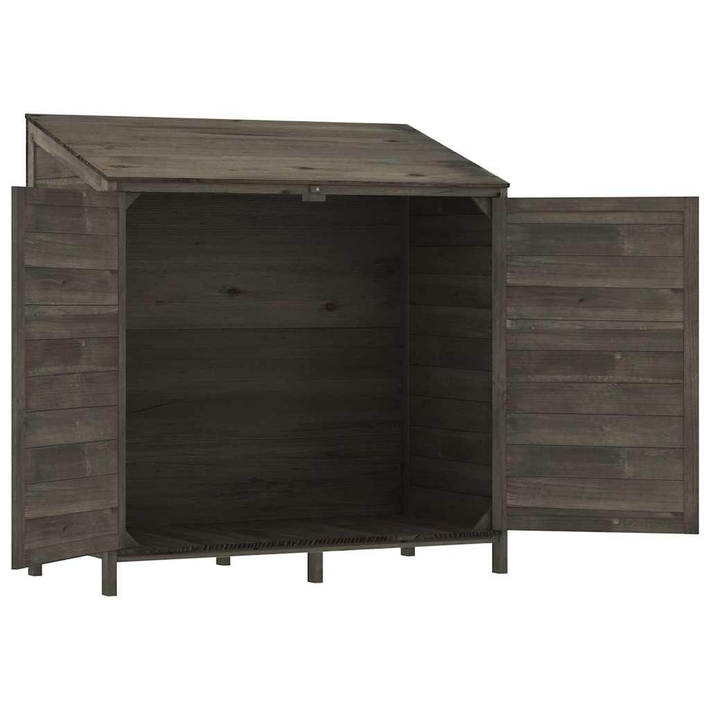 Cobertizo de jardín madera de abeto maciza blanco 102x52x112 cm
