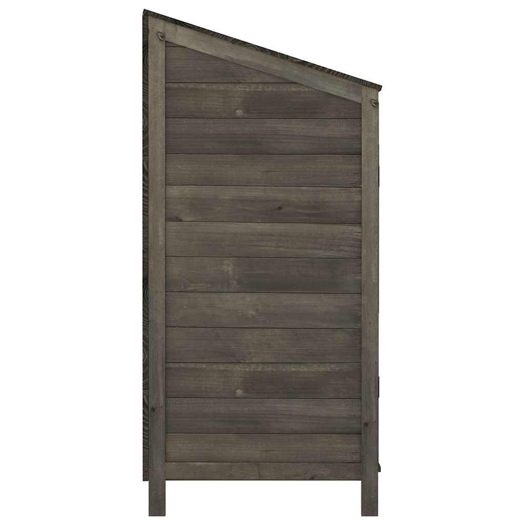 Cobertizo de jardín madera de abeto maciza blanco 102x52x112 cm
