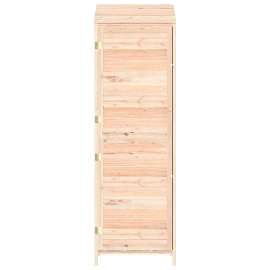 Cobertizo de jardín madera maciza de abeto blanco 55x52x174,5cm