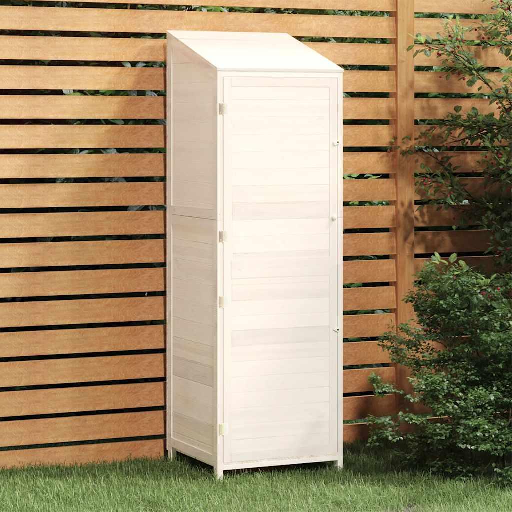 Cobertizo de jardín madera maciza abeto antracita 55x52x174,5cm