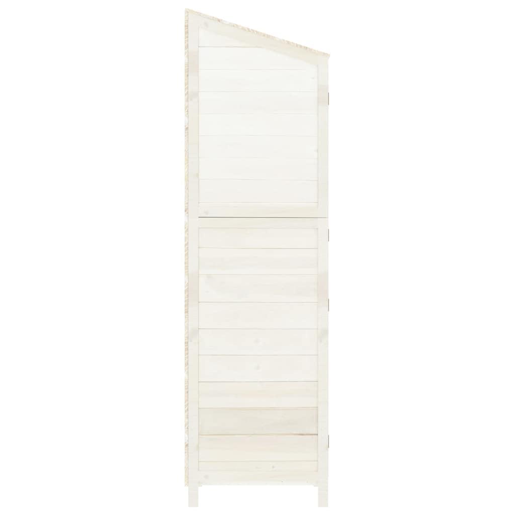 Cobertizo de jardín madera maciza abeto antracita 55x52x174,5cm