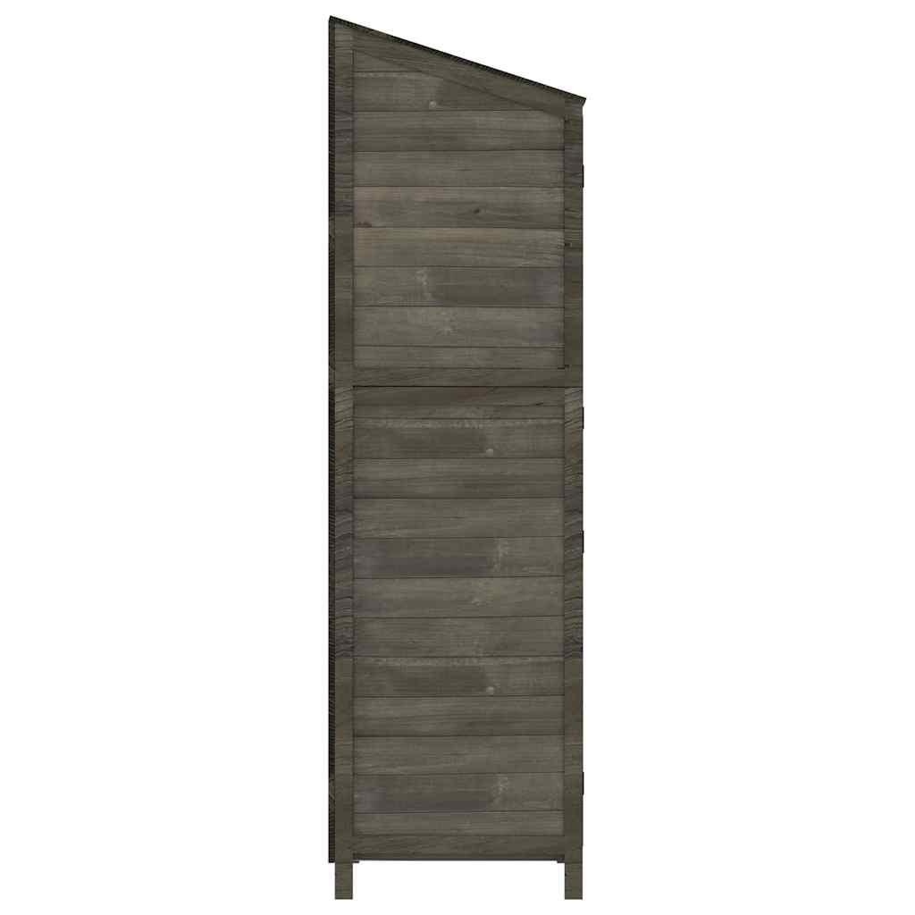 Cobertizo de jardín madera maciza de abeto blanco 55x52x174,5cm