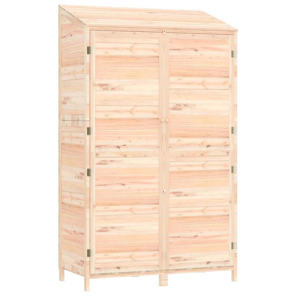 Cobertizo de jardín madera maciza abeto antracita 55x52x174,5cm
