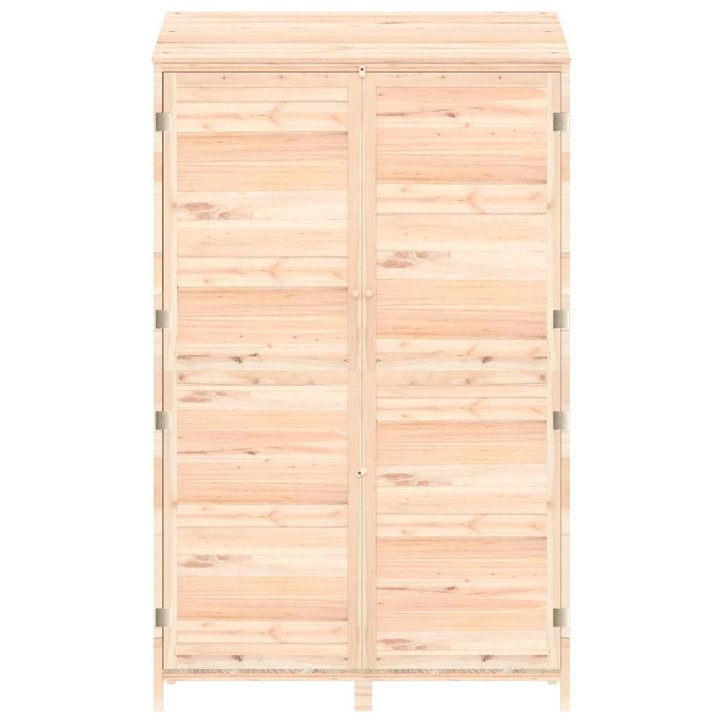 Cobertizo de jardín madera maciza abeto antracita 55x52x174,5cm
