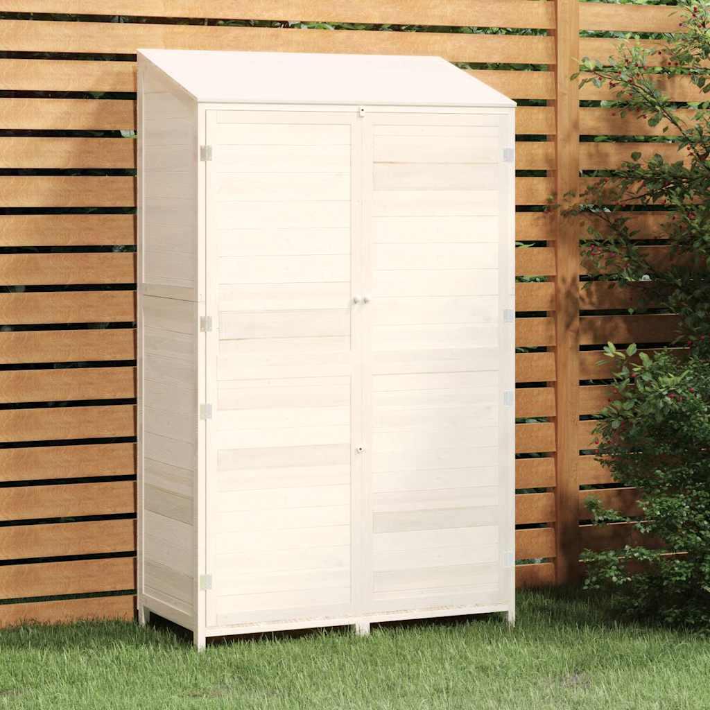 Cobertizo de jardín madera maciza abeto antracita 55x52x174,5cm