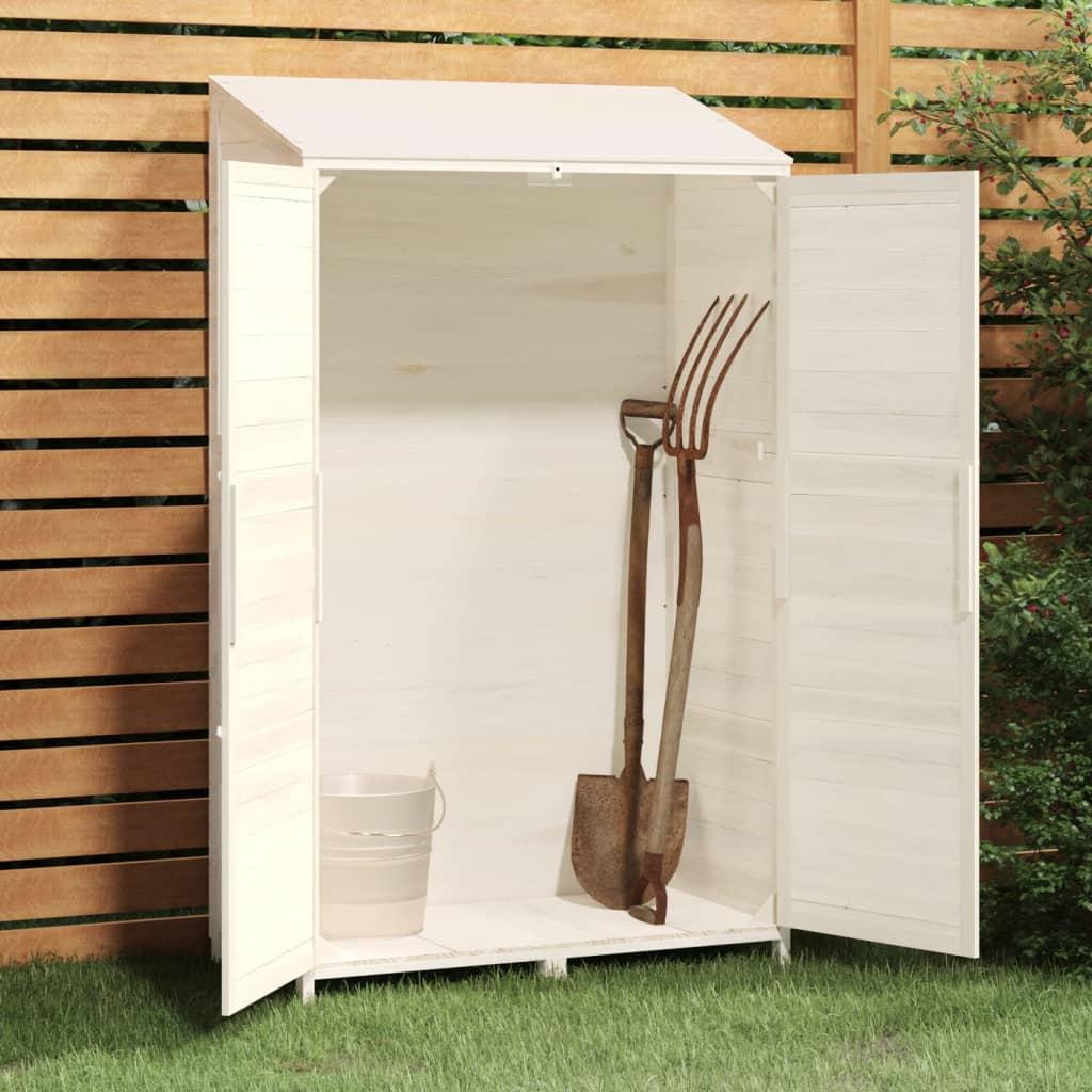 Cobertizo de jardín madera maciza abeto antracita 55x52x174,5cm