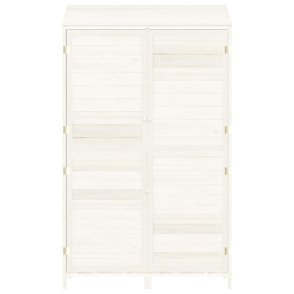 Cobertizo de jardín madera maciza abeto antracita 55x52x174,5cm