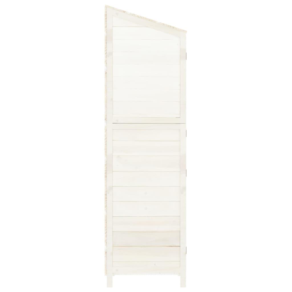 Cobertizo de jardín madera maciza abeto antracita 55x52x174,5cm