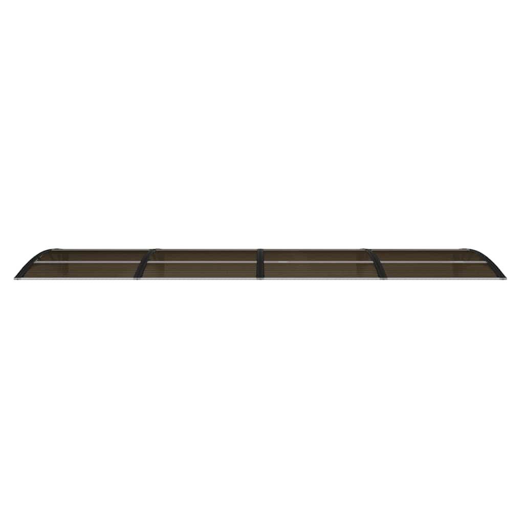 Marquesina para puerta de policarbonato negra