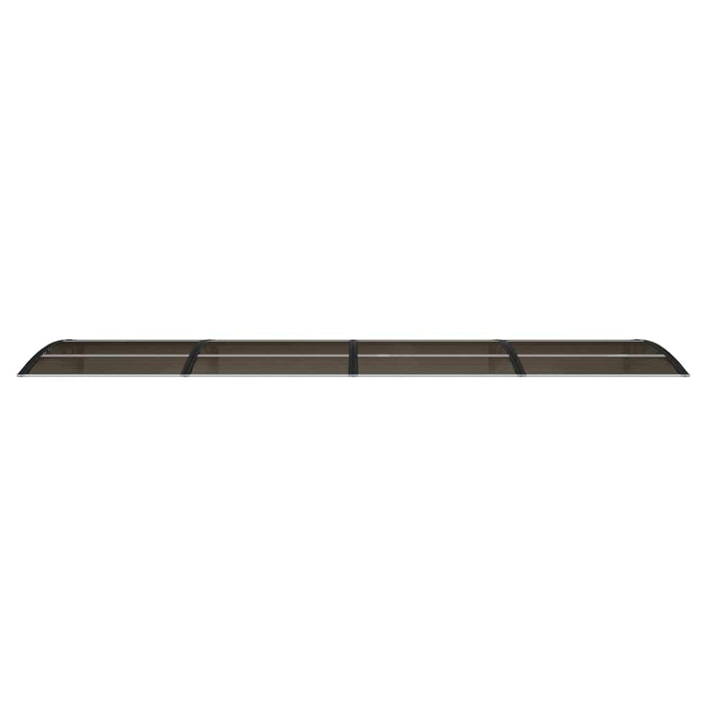 Marquesina para puerta de policarbonato negra