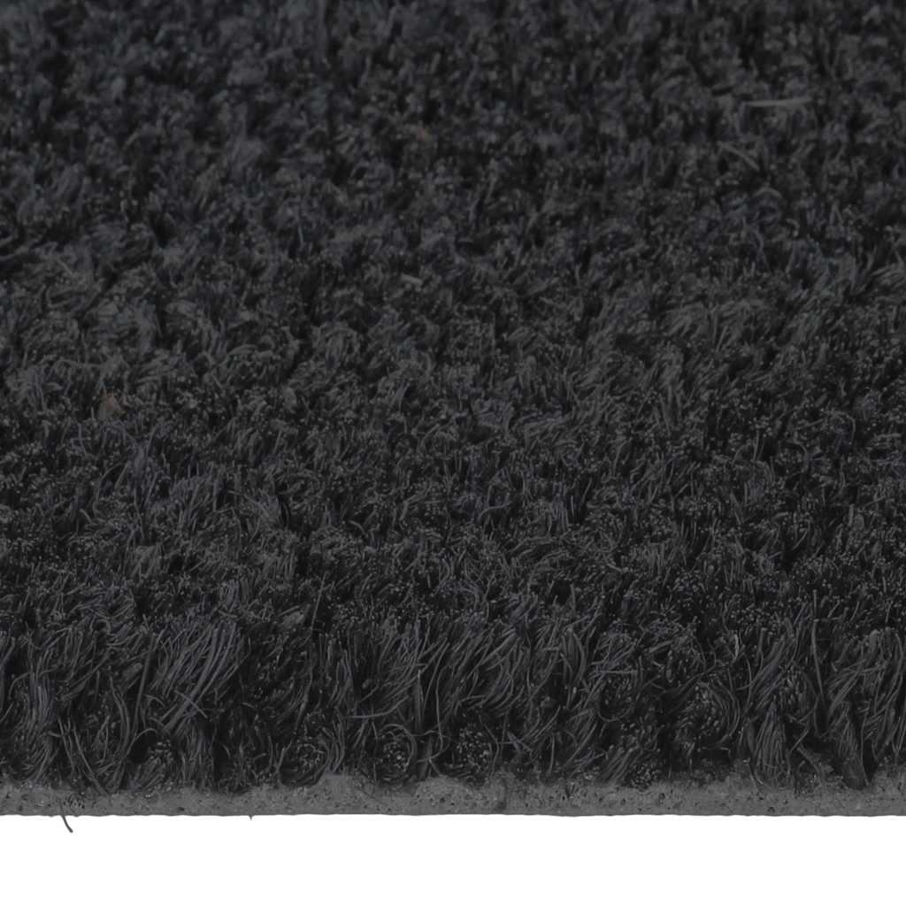 Felpudo de fibra de coco gris oscuro 100x300 cm