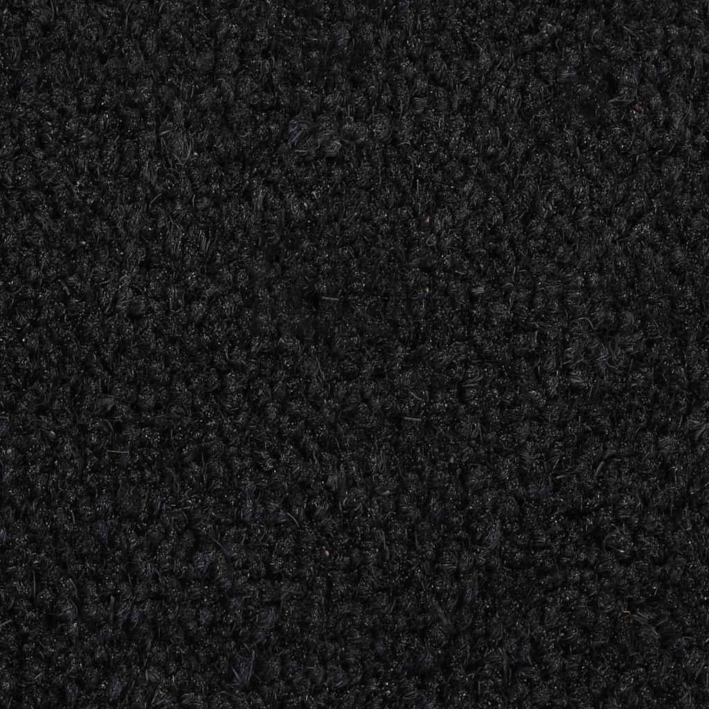 Felpudo de fibra de coco gris oscuro 100x200 cm