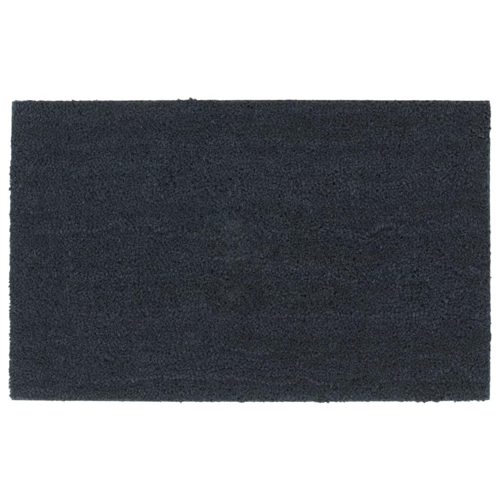 Felpudo de fibra de coco gris oscuro 100x200 cm