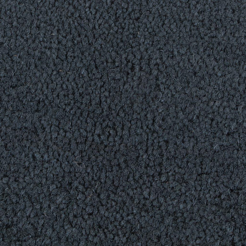 Felpudo de fibra de coco gris oscuro 100x200 cm