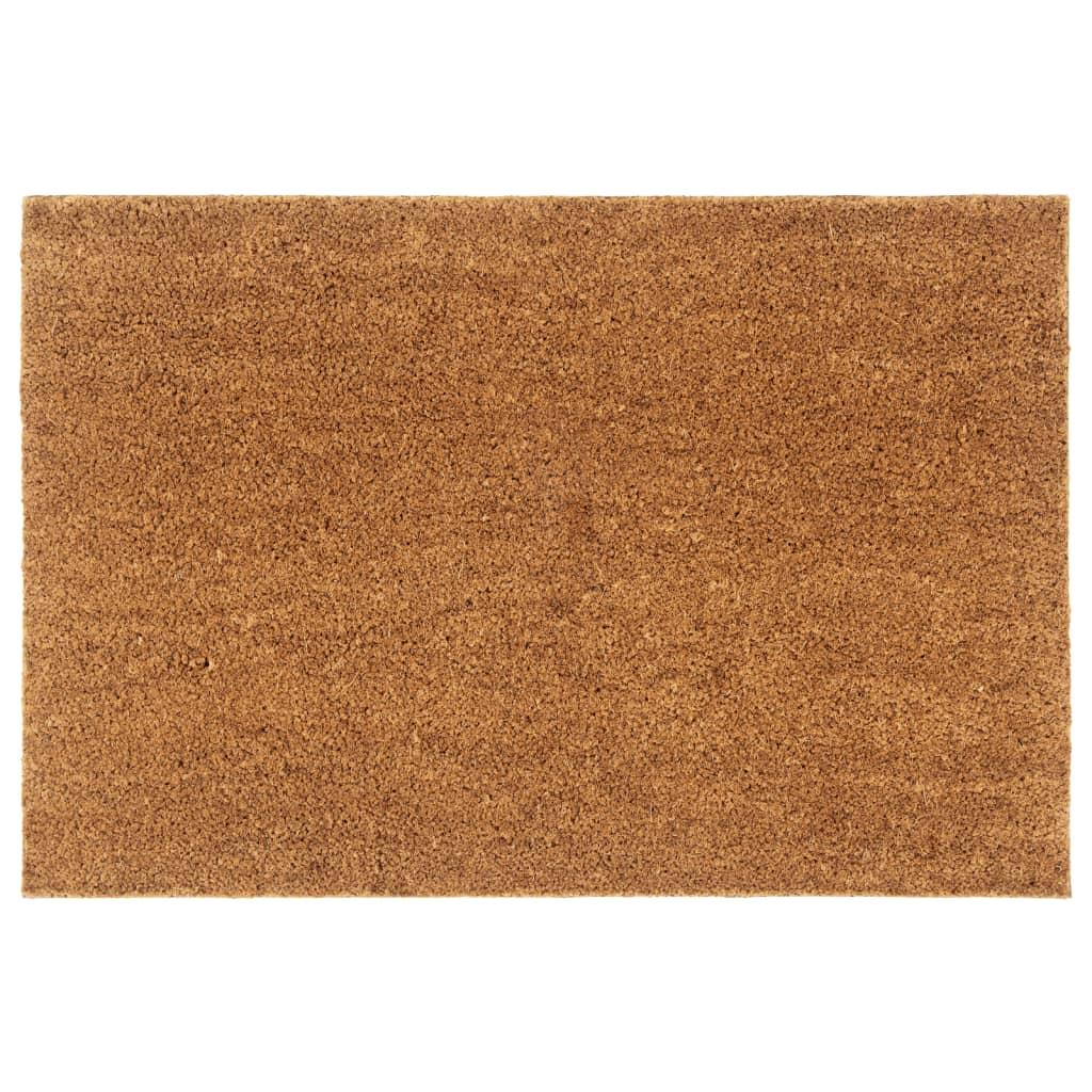 Felpudo semicircular de fibra de coco gris oscuro 50x80 cm