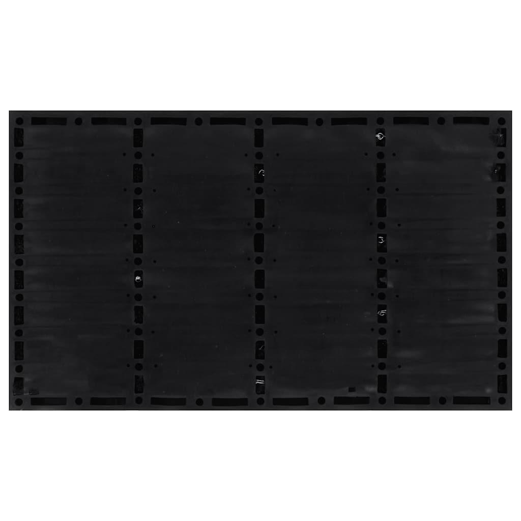 Felpudo rectangular de goma y fibra de coco 45x75 cm