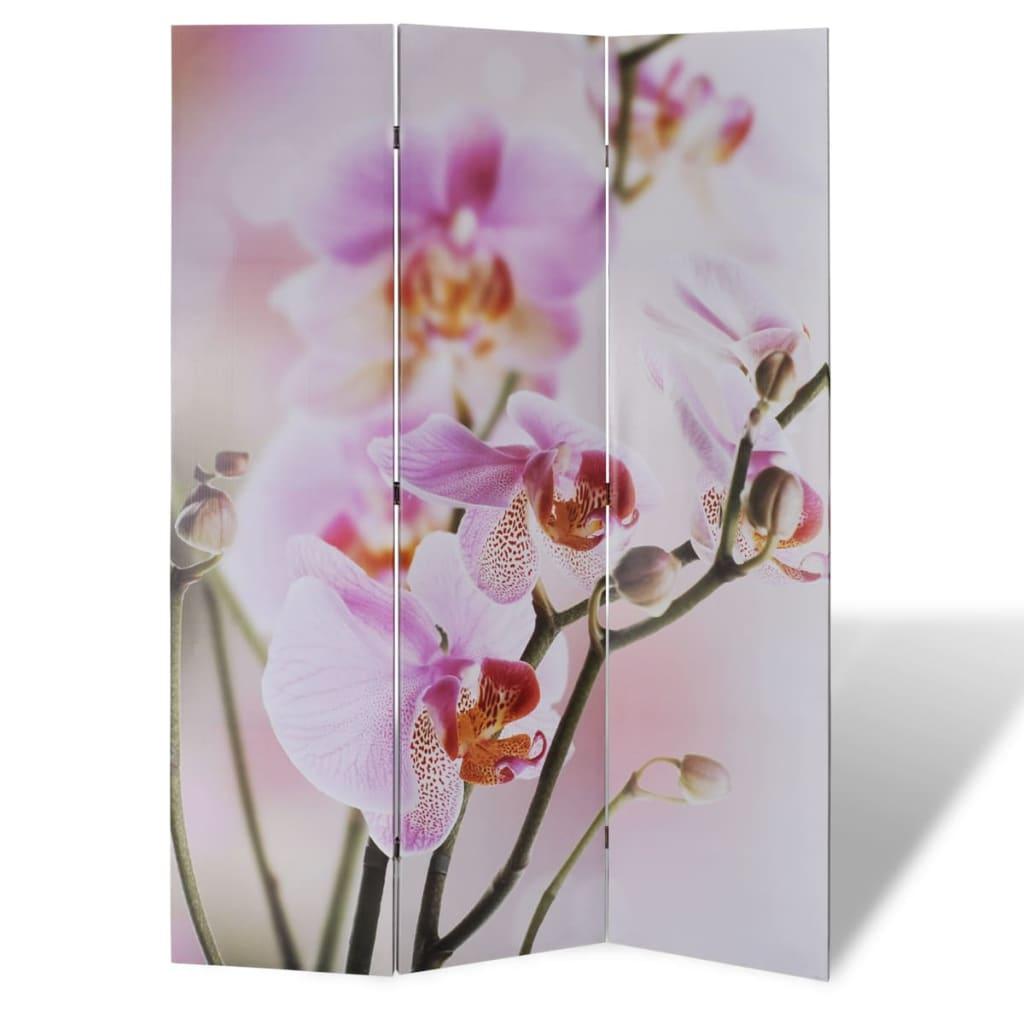 Biombo divisor plegable 200x170 cm flores