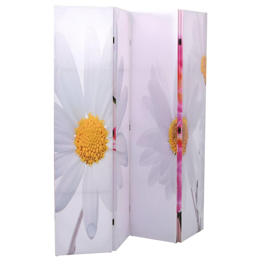 Biombo divisor plegable 200x170 cm flores