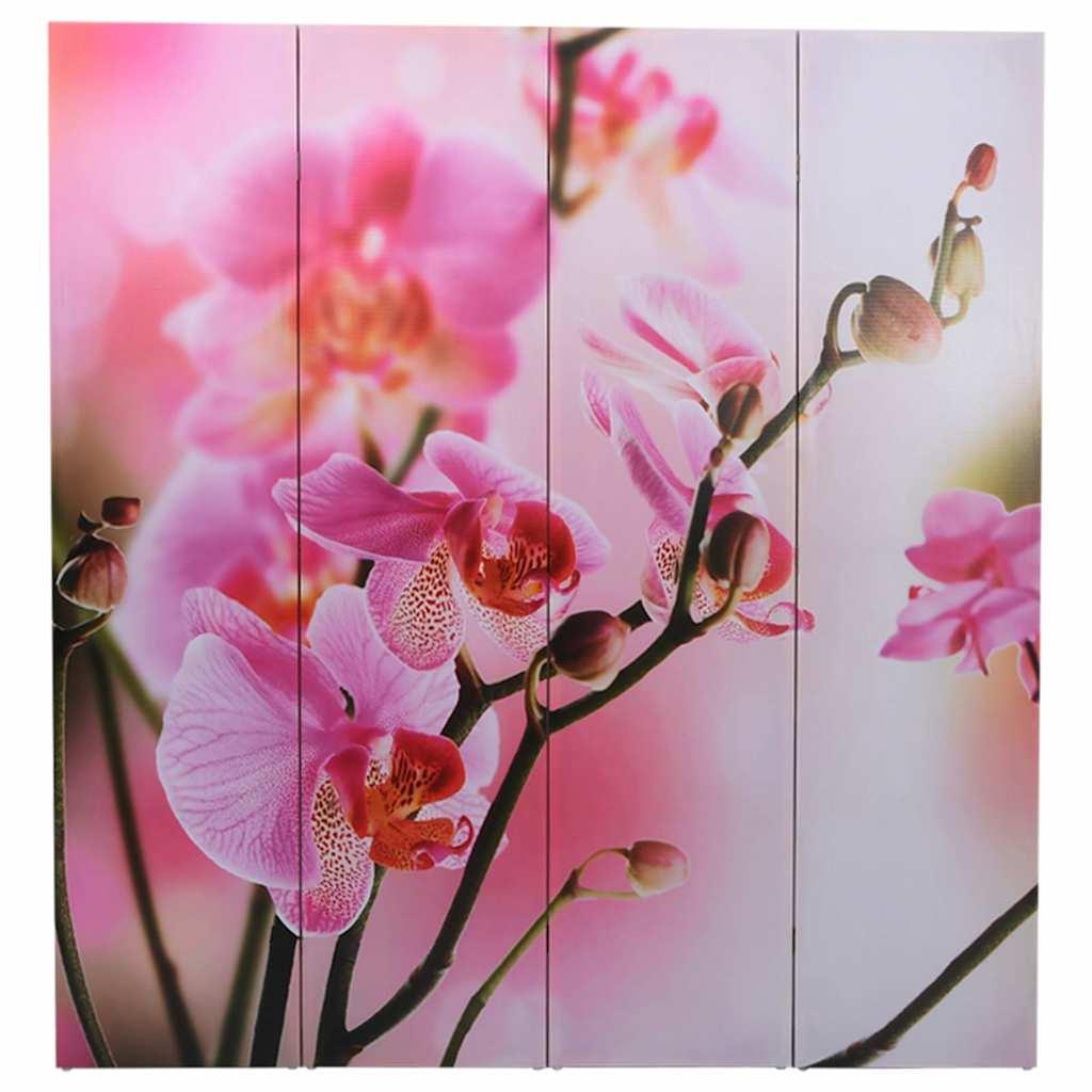 Biombo divisor plegable 200x170 cm flores