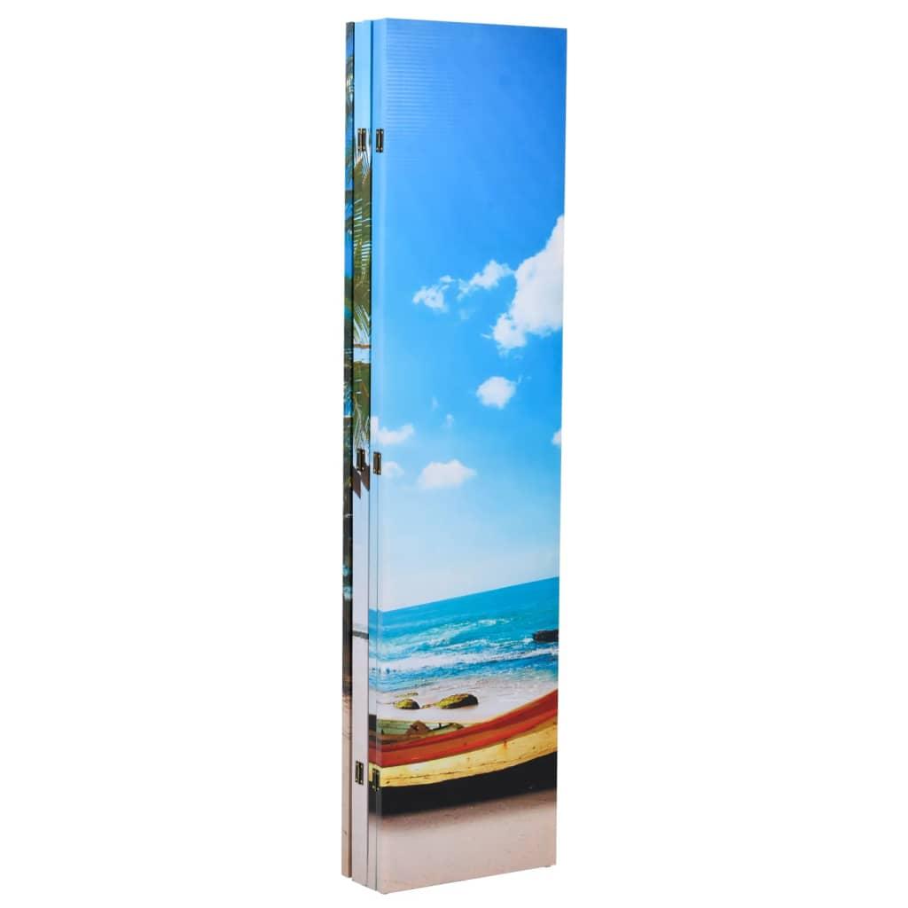 Biombo divisor plegable Playa 217x170 cm