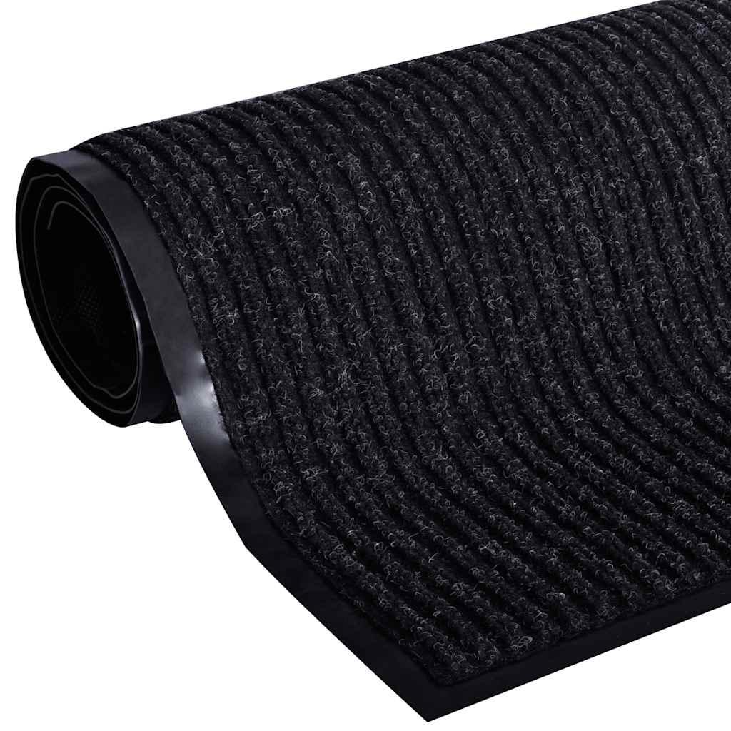 Felpudo negro 120 x 180 cm PVC