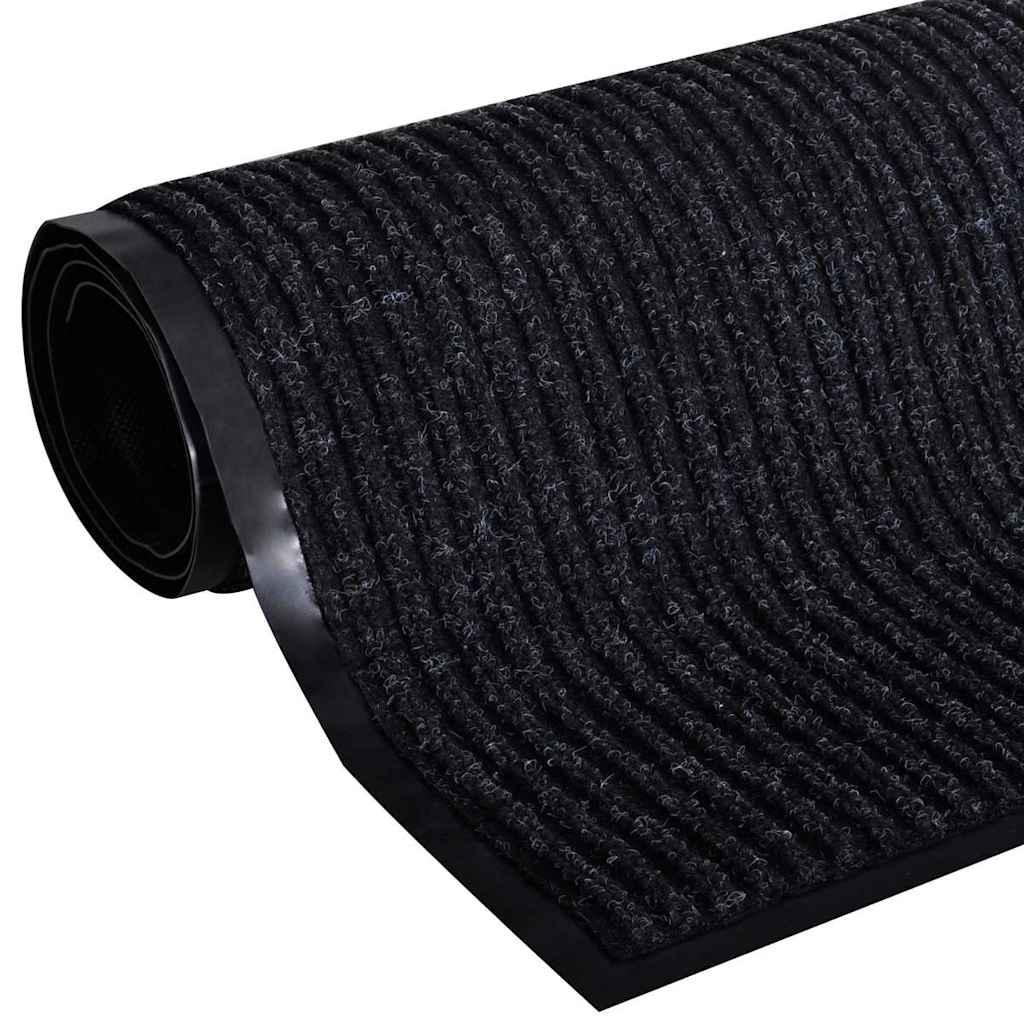 Felpudo negro 120 x 180 cm PVC