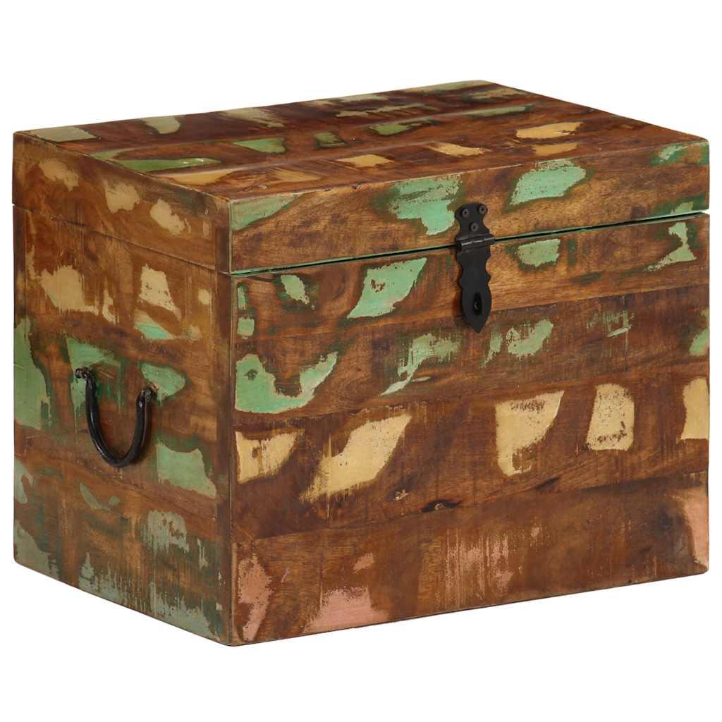 Caja de almacenamiento madera maciza reciclada