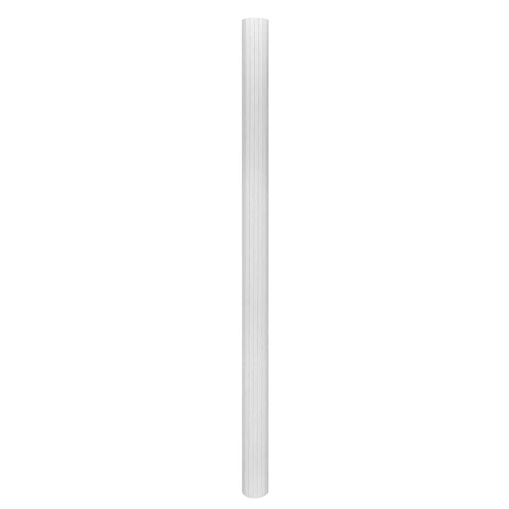 Biombo divisor de bambú color natural claro ancho 400 cm alto 165 cm