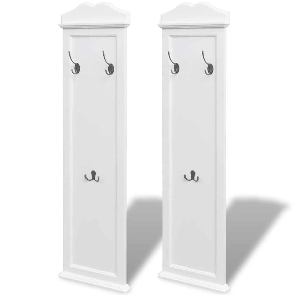 Percheros 2 unidades blancos
