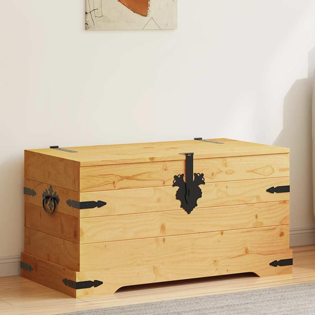 Baúl de almacenaje Corona Range de pino mexicano 91x49,5x47 cm