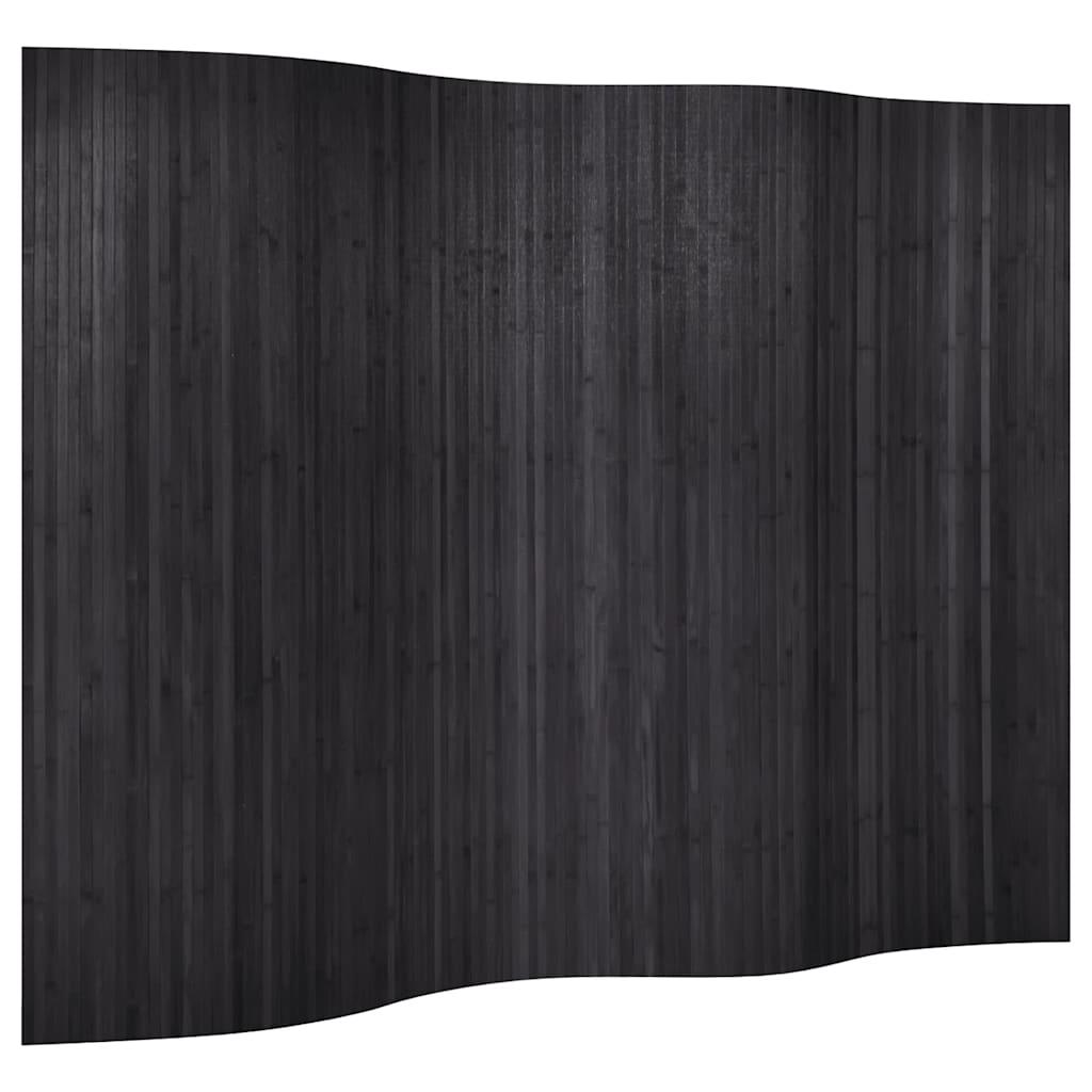 Biombo divisor de bambú color natural claro ancho 400 cm alto 165 cm