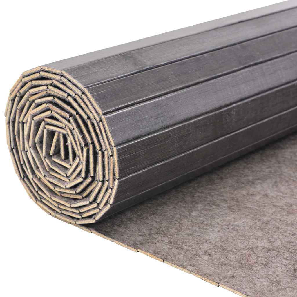 Biombo divisor de bambú color natural claro ancho 400 cm alto 165 cm