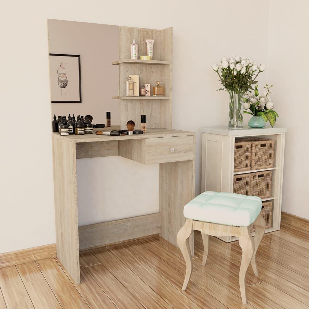 Tocador de madera de ingeniería 75x40x141 cm
