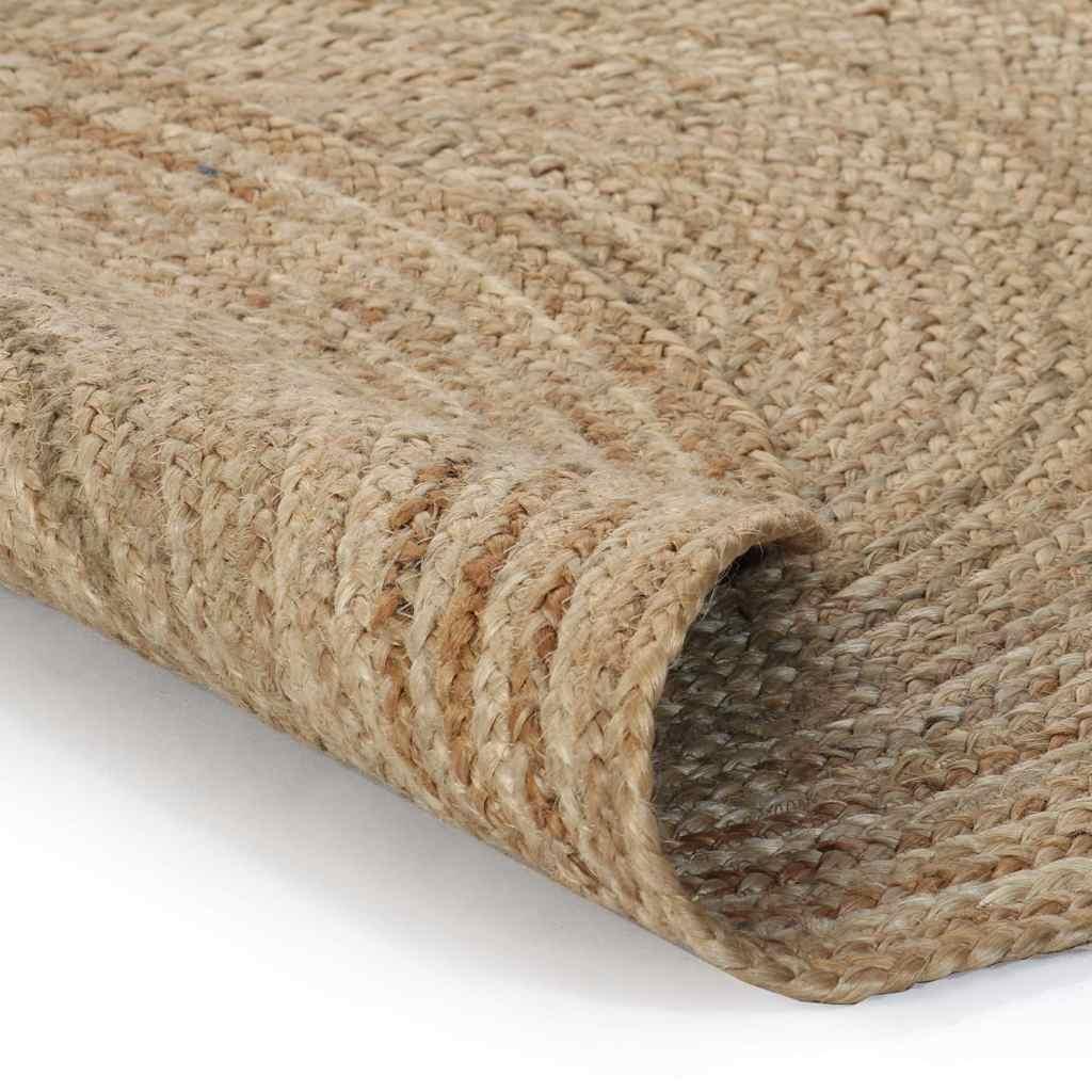 Alfombra redonda de yute trenzado 120 cm