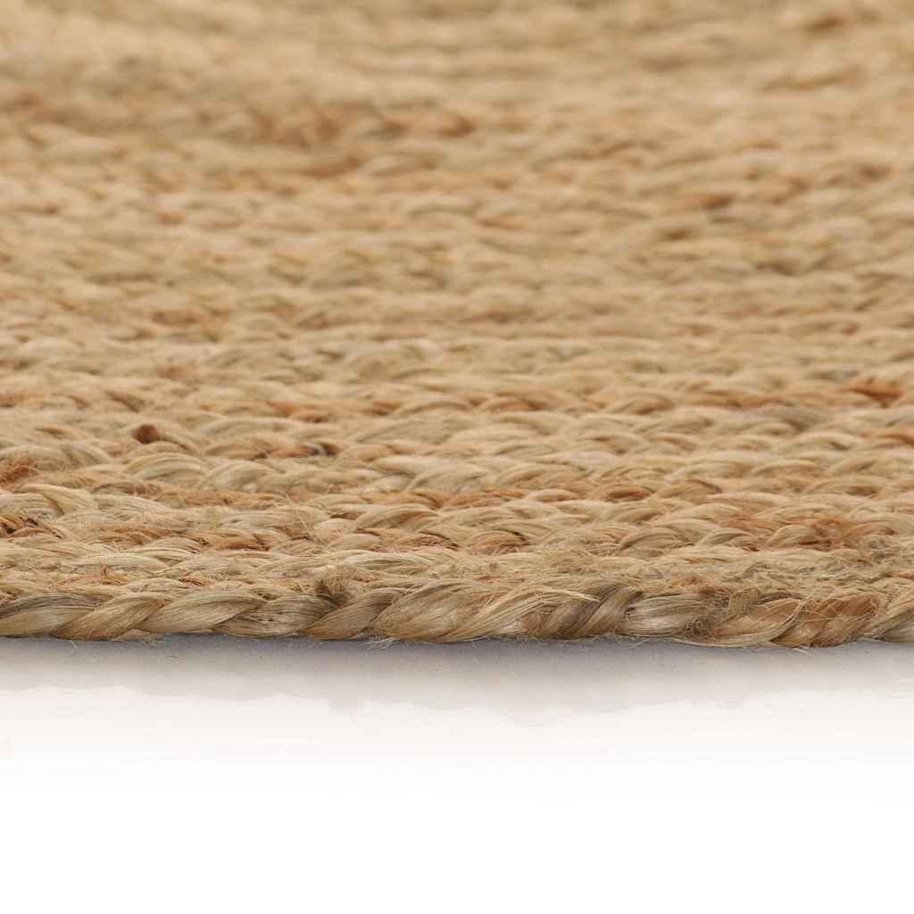 Alfombra redonda de yute trenzado 120 cm
