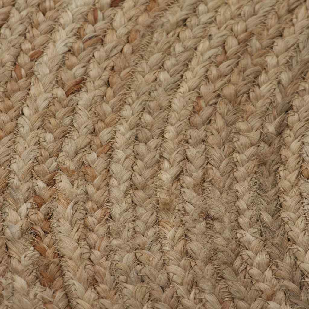 Alfombra redonda de yute trenzado